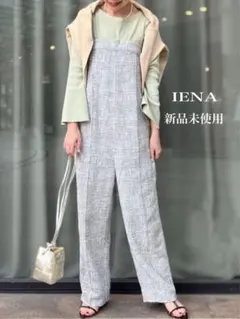 極美品 IENA М ツイード オールインワン イエナ サロペット IENA（イエナ）の「ツイードオールインワン（サロペット