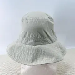 【UNIQLO】バケットハット ベージュ 57cm ナイロン メッシュ