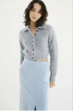 CLANE ANGORA SHORT KNIT CARDIGAN クラネ