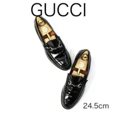 H8398-h2◾️グッチ　ホースビット　ローファーパテントのサムネイル