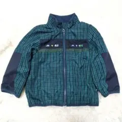 【美品】familia　リバーシブルフリースジャケット 　ファミリアチェック柄