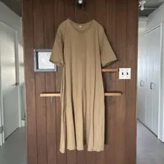 ユニクロ マーセライズコットン ロングTワンピース