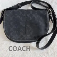 COACH コーチ F28455 レザー ショルダーバッグ ブラック メンズ - メルカリ