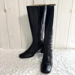 Marie femme ロングブーツ 【23.5cm】ブラック スクエアトゥ