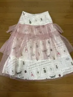 【新品】insect garden 昆虫プリント フレアスカート 36