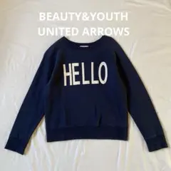 BEAUTY&YOUTH UNITED ARROWS HELLO ロゴスウェット