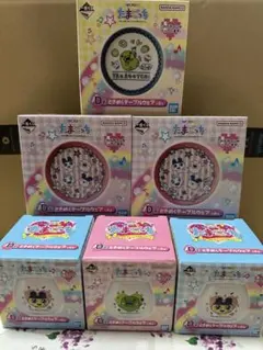 たまごっち　一番くじ　D賞　ときめくテーブルウェア　コップ　お皿　コンプ