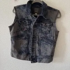 DIESEL ダークブルー デニムベスト サイズM