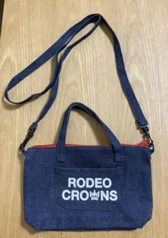 ロデオクラウンズ　デニムジーンズ色ポシェットショルダーミニバッグショルダーバッグ