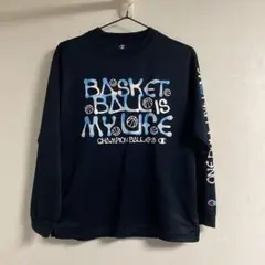 Champion バスケットボール Tシャツ M ネイビー