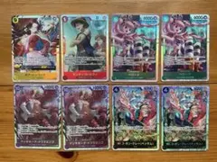 ワンピースカード　モンキー・D・ルフィ ボア・ハンコック、その他sr計8枚セット