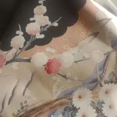 黒留袖 五つ紋 菊 梅 鴛鴦 礼装
