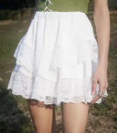 ROMWE レーススカート フリルスカート SHEIN