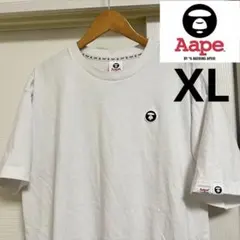 極美品・希少XL AAPE エイプ　ワンポイント ロゴTシャツ