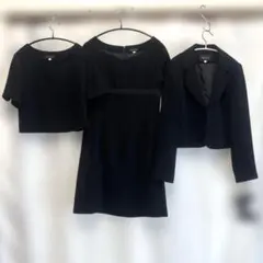 【値下げ中】新品 ブラックフォーマル スーツ4点セット 11号 オールシーズン用