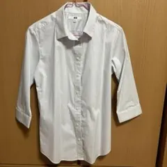 UNIQLO ストライプ 七分袖シャツ M
