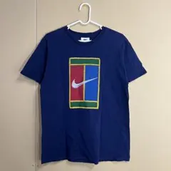 （Y）希少 90s NIKE CHALLENGE COURT ロゴ Tシャツ