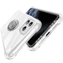 iPhone 11 Pro ケース クリア リング付 ソフト TPU 耐久