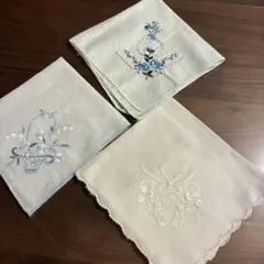 刺繍入りハンカチ3枚セット 結婚式