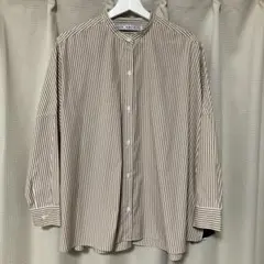MICA ＆ DEAL スタンドカラーストライプシャツのサムネイル