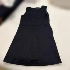 NATURAL BEAUTY BASIC ウール ワンピース M ネイビー