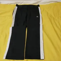 adidas レディースゴルフパンツ ブラック ホワイトのサムネイル