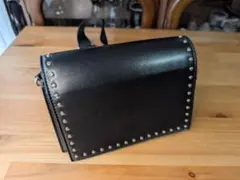 INGNI イング スタッズ フラップ ショルダーバッグ ブラック 黒