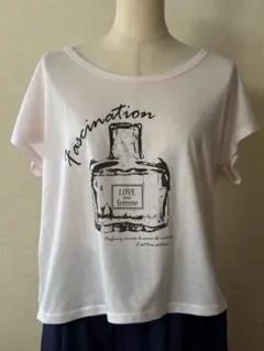 BROWNYＴシャツ　フレグランスボトルデザイン　淡いピンクのサムネイル