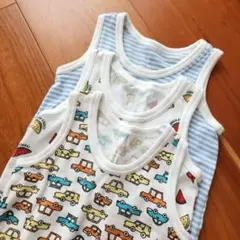 ノースリーブロンパース3枚セットʕ•ᴥ•ʔ70㎝