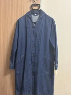 児島デニム　林檎堂　デニムロングシャツコート ワンピース 児島デニム 林檎堂 デニムロングシャツコート ワンピース - メルカリ