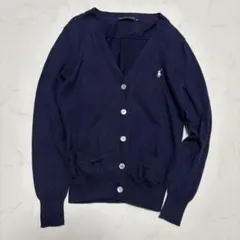 Ralph Lauren Vネック コットン カーディガン ネイビー Mサイズのサムネイル