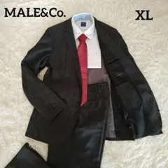MALE&Co. タカキュー セットアップ ストレッチ グレー チェック XL