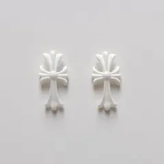 クロスパーツ クロム 十字架 ネイルパーツ 2個セット