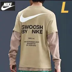 ナイキ スウッシュ Tシャツ SWOOSH 新品 ベージュ ティファニーブルー