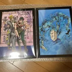 ジョジョの奇妙な冒険　額付きポスター　ジョナサン　ツェペリ　石仮面　2枚セット