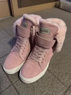 UGG ピンク ハイカット ムートンブーツ