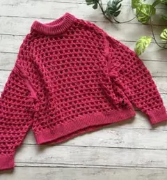 H &M☆柄編みニットセーター