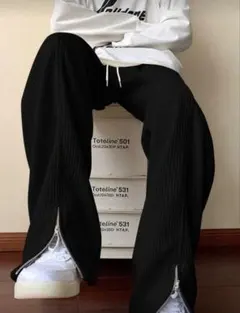 コーデュロイパンツ ブラック