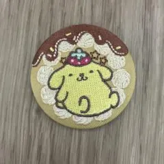 サンリオ 刺繍缶バッチ ポムポムプリン