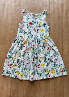 H&M 花柄 ボタニカル ノースリーブ ワンピース