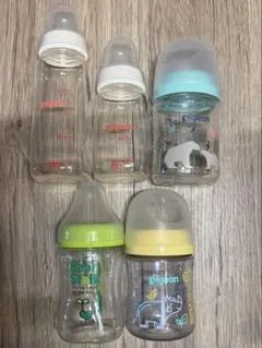 哺乳瓶3種 5本Set スリムタイプ/母乳実感/ビーンスターク