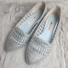 極美品✨ ダイアナ 22.0 パンプス メッシュフラットパンプス