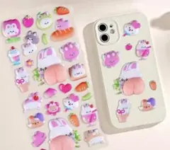 うさぎ おしり ぷにぷに シール