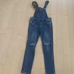 ダークブルー デニム サロペット