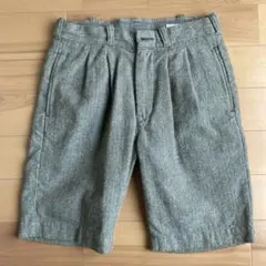 OMNIGOD ヘリンボーンショートパンツ グレー系