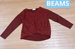 BEAMS HEART スウェット　トレーナー　バーガンディ 長袖　トップスのサムネイル