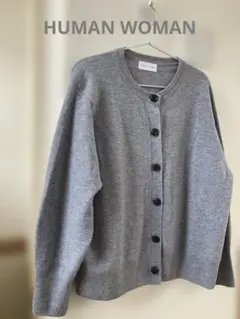 ヒューマンウーマン　クルーネックカーディガン