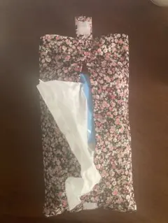 花柄ティッシュボックスカバー