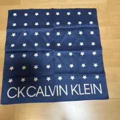 CK CALVIN KLEIN ハンカチ 星柄 ネイビー