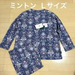 【新品】ワコール/ミントンMINTON　スリーシーズンパジャマ（L) ミントン 新品 春夏パジャマ（M） ワコール 綿100％ ネイビー - メルカリ